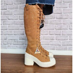 ⭐Converse Chuck 70 De Luxe Heel XX Hi Western Sz 5 Men's Shoes Boots Tan A15660C